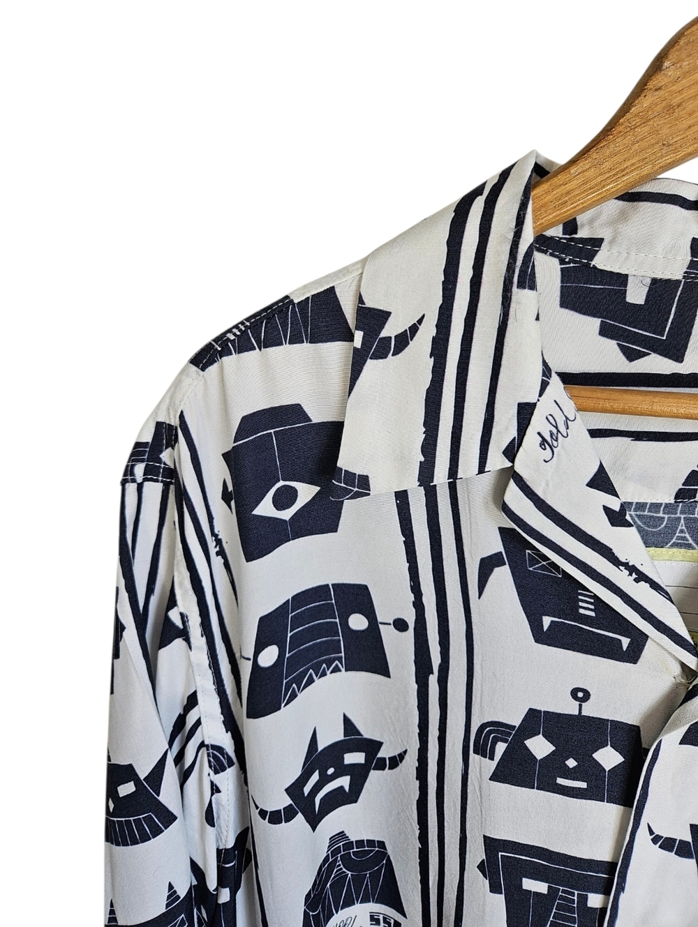 BEAMS SSZ x Gold School Men's Aloha Short-Sleeve Button-Up Shirt, Medium - Picture 2 of 8